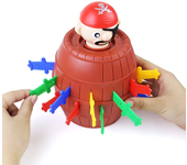 Cubo Pirata Diversión, Juegos de la Suerte, Cubo Pirata Saltarín, Bromas Familiares para Niños, Regalos Infantiles, ¡Nuevo!