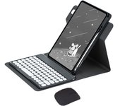 360 Rotation Stand Case For iPad 5th/6th Generation/Air 2/Air 9.7 inch Teclado Cover with Pencil Holder Español Teclado