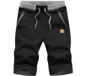 Pantalones casuales de verano de algodón puro, pantalones cortos deportivos de secado rápido para hombres, pantalones de