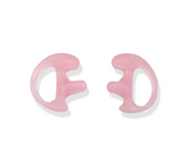 Replaceable Silicone Earplugs Triangle Earpod with Air Tube Headset Pink L Size Earplugs Walkie Talkie Accessories
