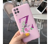 Case For Samsung Galaxy A22 Cases Lovely Letters Flower Phone Cover Silicone Funda For Coque Samsung A22 4G 5G A 22 2021 Housing