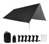 Lona impermeable de camping, lona de mochilero para tienda de campaña