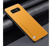 Lujo pu funda de cuero para Samsung Galaxy note 8 contraportada mate silicona protección completa caja del teléfono para Samsung