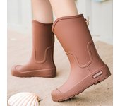 Botas De Lluvia De Moda Para Mujeres Altas, Antideslizantes, Impermeables Para Trabajo Y Ocio Al Aire Libre