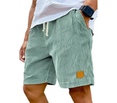 Novedad de verano para hombre, pantalones cortos de pana, pantalones cortos holgados con bordado de logotipo, pantalones cortos informales para hombre, pantalones cortos deportivos con cintura elástica
