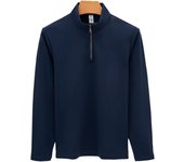 High-End Men's Long Sleeve Fleece Nylon Spandex Half-Zip Sweatshirt