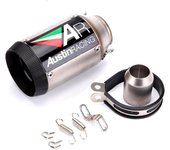 51mm/60mm Titanium Alloy Universal Exhaust Muffler Pipe Modified Exhaust End Pipe Canister Tailpipe For CBR1000R  Z800 ZX6R ETC