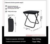 Silla plegable ligera multifunción familiares party camping al aire libre viajar pesca Portátil
