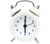 Reloj despertador con doble campana, marco de Metal, alarma fuerte, funciona con batería, despertador de mesa de escritorio para dormitorio y decoración del hogar