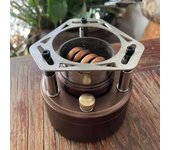 Portable, small, lightweight outdoor camping, hiking, picnicking, pressurized alcohol burner, aluminum alloy liquid gas stove,