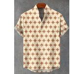 New bestsellers for 2025, short sleeved or comfortable shirts fresh checkered pattern prints, casual tops with men's buttons