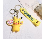 LLavero de Pokémon con figura de acción de Pikachu, juguete de dibujos animados Kawaii, Charmander, Psyduck Doll, bolsa de coche