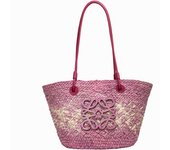 Luojia Straw Weaving Bag Women's 2025 New Knitted Vegetable Basket Large Capacity One-Shoulder Tote Bag Beach Vacation Beach Bag