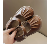 2024 Summer Autumn New Children Leather Shoes for Girls Fashion Soft Comfortable Princess Elegant Style Anti-slippery Light Shoe