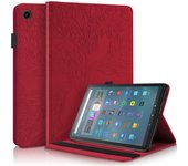 For Amazon Kindle Fire Max 11 Case 11 inch Embossed Tree Leather Flip Cover for Funda Fire Max 11 2023 Tablet Case