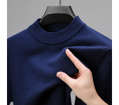 Half Turtleneck Knitwear Sweater New Autumn/Winter Mock Neck Sweatshirts Solid Color Pullovers Man Brand Casual Mens Clothing