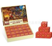 Calendario Adviento 2024 para Niño y Adultos Rompecabezas, Christmas Calendario Adviento Regalo para Niños y Niñas