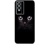 For Vivo Y76 5G 2021 Case Fundas Donut Butterfly Pattern Painting Etui Back Cover For Vivo Y76 Y 76 VIVOY76 5G Silicone Tpu Case