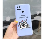 For Redmi 10C Case Redmi 10a Cover Couple Heart Cartoon Cute Cat Liquid Silicone Bumper On Xiaomi Redmi 10a Redmi10c NFC Cases