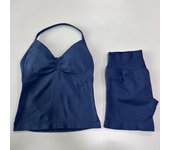 Women's Impact Gym Set, baless sleeveless T-shirt, high waisted seamless shorts, gym  sportswear, training set, 2 pieces.