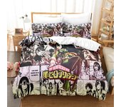 My Hero Academia Bedding Set Japan Anime Comfortable Quilt Cover Single Double Queen Twin Full Size Duvet Cover Teens Bed Linen