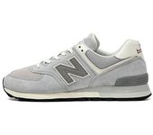 Leten Authentic 100%  NB 574 White / Gray Running Shoes Work shoes