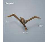 Luxury Pure Copper Seagull Statue Wall Hanging Metal Bird Sculpture Ornament Retro Office Cafe Wall Decoration Home Decor Gift