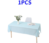 1pc Reusable Tablecloths 137x183cm BPA Free Plastic Dining Table Cover Cloth for Parties Picnic Camping Disposable Tablecloths