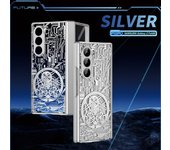 Mechanical For Samsung Galaxy Z Fold 6 Case Plastic Clear Back Hinge Protective Film Glass Cover