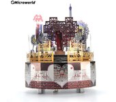 Microworld 3D Metal Puzzle Love Theme Music Box Model Kits DIY Jigsaw Desktop Decoration Toys Christmas Gifts For Girls Princess