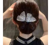 Women Rhinestone Bow Hair Bands Korean Girls Headband For Hair Bun Ponytail Holder Hair Accessories Headdress