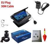Video Fish Finder with Record Function 4.3 Inch IPS LCD Monitor Underwater Ice Fishing Camera for Winter Lake/Boat 15/30m Cable