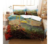 Van Gogh Bedding Set Single Twin Full Queen King Size Bed Set Aldult Kid Bedroom Duvetcover Sets 3D retro classic bed sheet set
