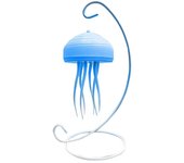 Hanging Floating Jellyfish Night Light White/Red/Blue/Green Light with Stand Dynamic LED Table Lamp Decorative Soft Glow
