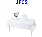1pc Reusable Tablecloths 137x183cm BPA Free Plastic Dining Table Cover Cloth for Parties Picnic Camping Disposable Tablecloths