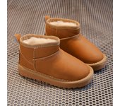 Zapatos De Algodón Para Niñas Botas De Nieve, Botas Nuevas De Invierno Para Niñas Botas Cortas De Terciopelo