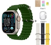 2025 New HK9 Ultra 2 Smartwatch Bluetooth Call Voice Assistant Information Reminder Screen Pointer Compass AMOLED Compatible with Android IOS Smartwatch
