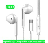 HiFi Wired No Delay With HD Mic 3.5MM AUX/Type-C Digital Headset 6D Heavy Bass Sports Music Gaming Earbuds For Samsung  Android