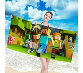 Bath Towel Robe Minecraft Beach Large Spa Bathrobe Girl Bathing Towels Adults Bathroom Size Christmas Anime Home Textile