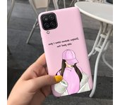 For Samsung Galaxy A12 Case 6.5" Shockproof Flower Back Cover For Samsung A12 A 12 Cute Girl Soft Silicone Phone Fundas Bumper