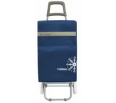 Carro Carrito de Compra Plegable Ligero Bolsa Termo 90x30x39cm , Resistente, Plegable, con 2 Ruedas Resistentes, para la Compra de Alimentos, Capacidad de Carga 48 Litros