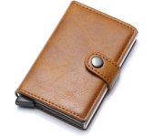 Id credit bank card holder wallet luxury brand men anti rfid blocking protected magic leather slim mini small money wallets case