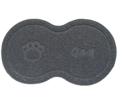 Cloud Shape Pet Cat Dog Feeding Mat Pad Solid Paw Fishbone Pattern Dish Bowl Antislip Placemat Easy Washing Pet Accessories