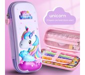 Mermaid 3D Mermaid Pencil Case Rocket Astronaut 3D Space Pen Case Zippered Waterproof 3D Astronaut Pencil Box Office Supplies
