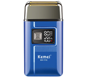 Kemei Electric Barber Razor Men Double Foil Shaver Bald Head Beard Trimmer IPX6 Waterproof 8000RPM Ultra-Close Precision Shave