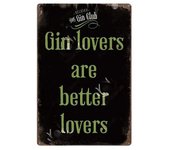 GIN Metal Vintage Tin Sign Retro Alcohol Plaque Wall Art Posters for Kitchen Bar Pub Man Cave Club Home Decor