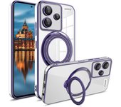 Funda para Xiaomi Redmi Note 13 Pro+ Plus 5G Funda antigolpes de TPU transparente con soporte giratorio 360