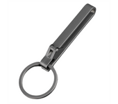 Keychain Pocket Clip Titanium Key Holder with Detachable Keyring for Men and Women Outdoor Portable Tool