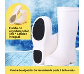 EVA Espuma Botas De Lluvia Alto Impermeable Antideslizante Agua Zapatos Ligeros Zapatos De Trabajo Invierno Algodón Sanitario Resistente A Ácidos Y Álcalis