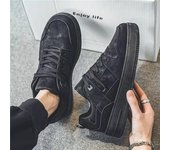 Board Air Force No.1 thick soled white shoes, spring casual, breathable, versatile, trendy student black men's shoes
